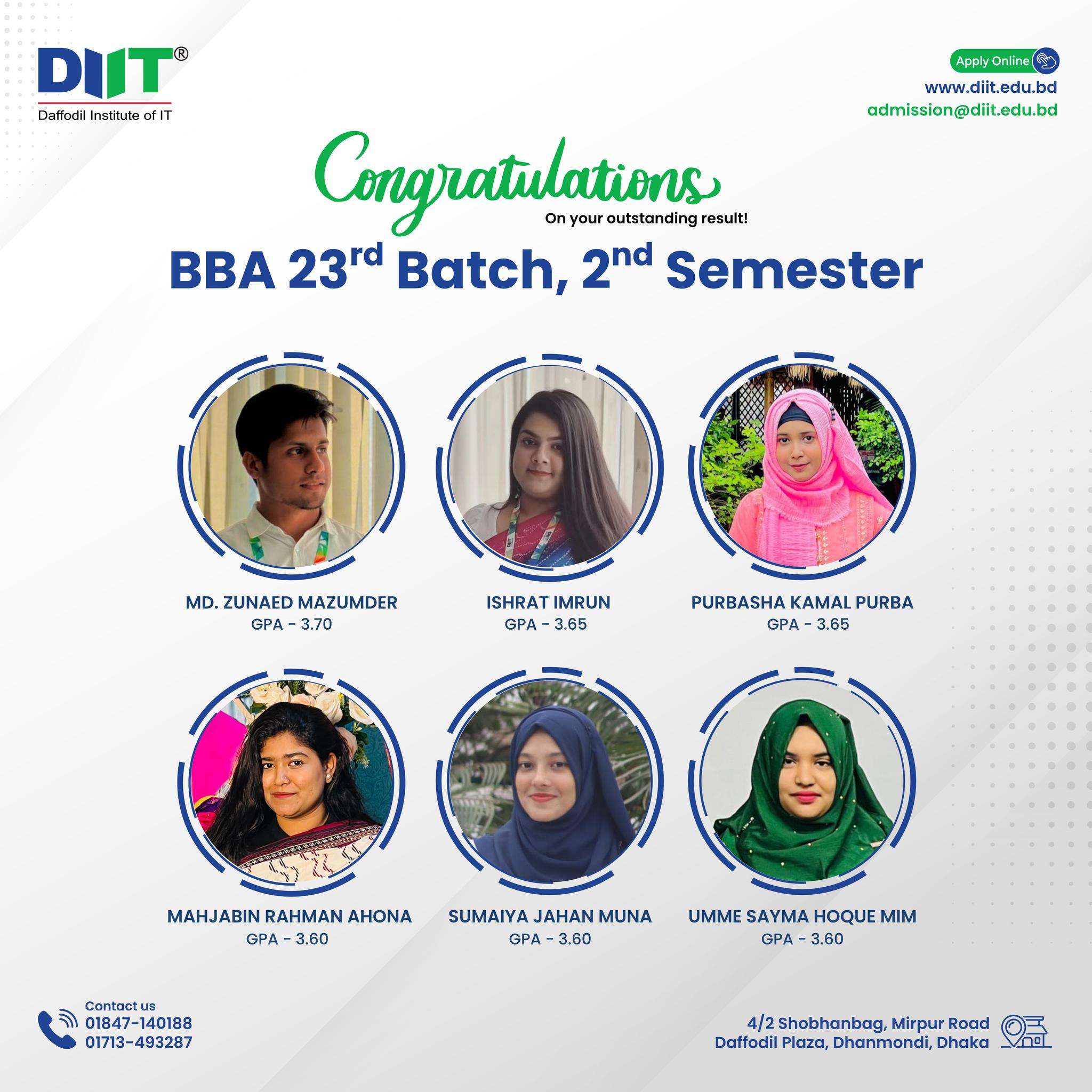 𝐁𝐁𝐀 𝟐𝟑𝐫𝐝 𝐁𝐚𝐭𝐜𝐡 (𝟐𝐧𝐝 𝐒𝐞𝐦𝐞𝐬𝐭𝐞𝐫) NU Result